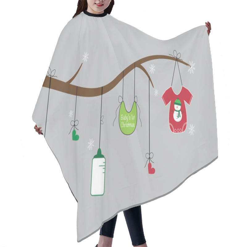 Personality  Merry Christmas Baby Items Hair Cutting Cape