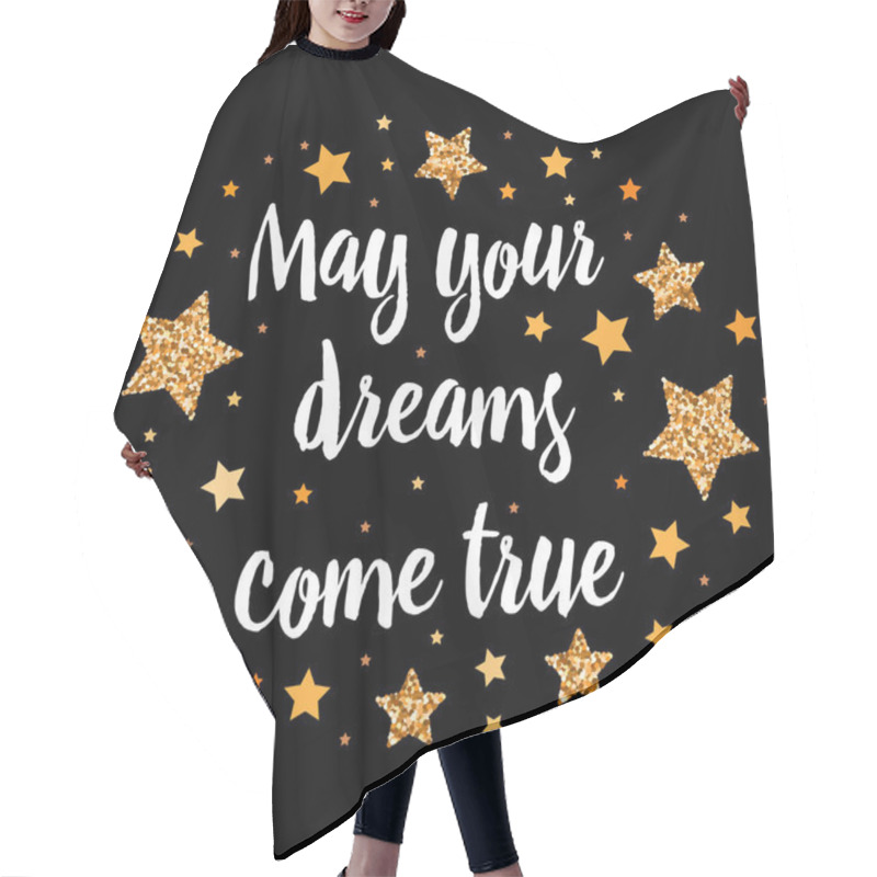 Personality  Hand Drawn Motivation, Inspiration Phrase. Isolated.  Hair Cutting Cape