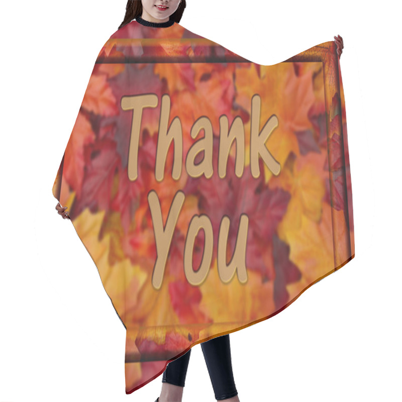 Personality  Thank You Message Hair Cutting Cape