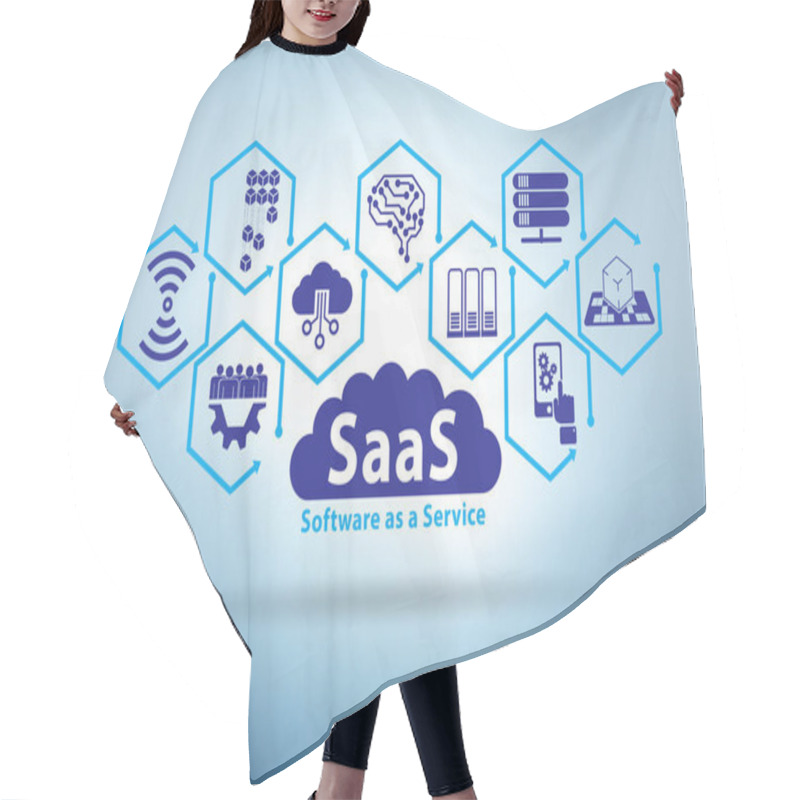 Personality  Software As A Service - SaaS Concept Hair Cutting Cape