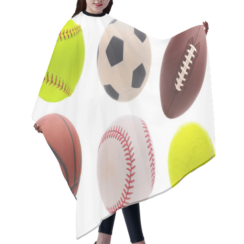 Personality  Assorted Sports Balls Hair Cutting Cape