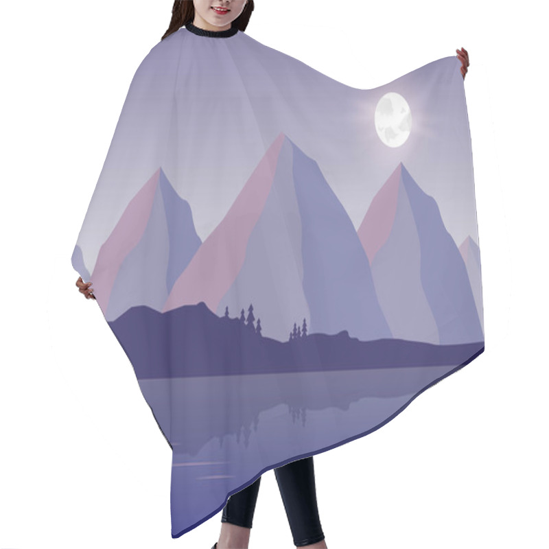 Personality  Moonlit Night In The Highlands Hair Cutting Cape