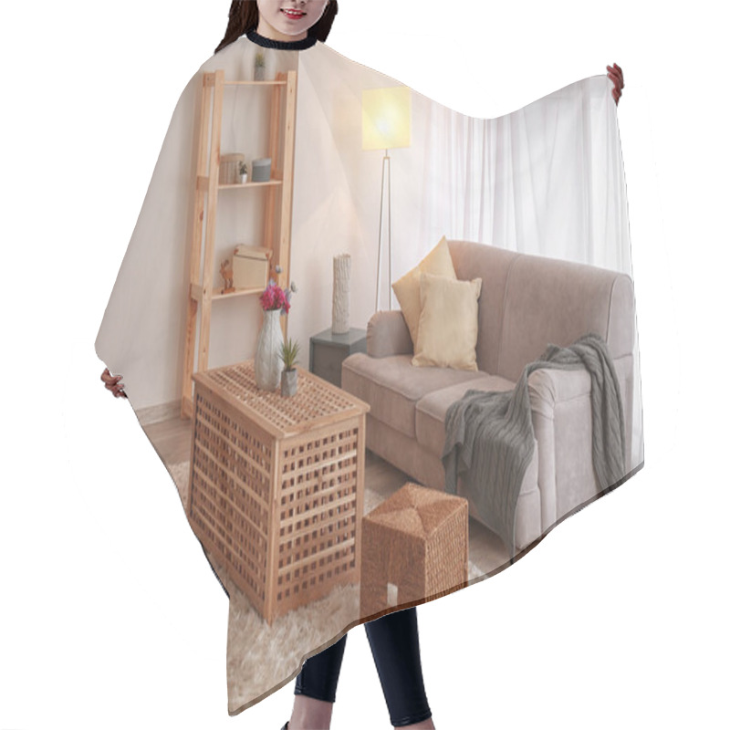 Personality  Interior Of Living Room Hair Cutting Cape