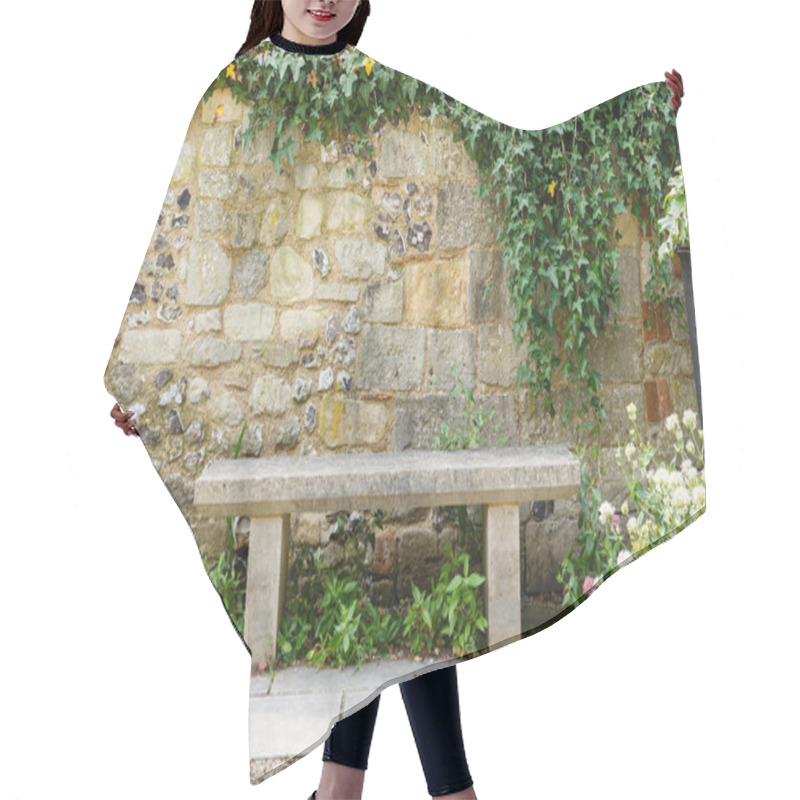 Personality  Bench In Formal Garden Hair Cutting Cape