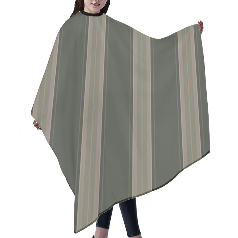 Personality  Elegant Vertical Striped Pattern In Muted Greens And Beige. Perfect For Textile Design, Website Backgrounds, Or Packaging.  Subtle Texture Adds Sophistication. Hair Cutting Cape