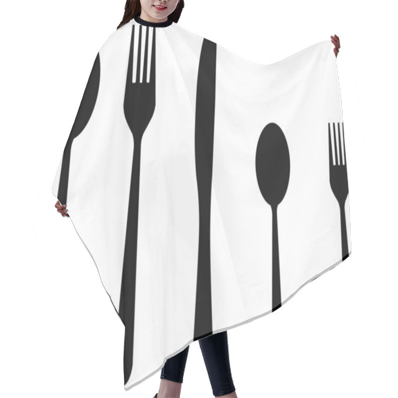 Personality  Five Cutlery Hair Cutting Cape