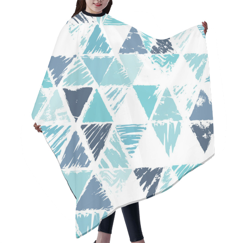 Personality  Grunge Triangle Background Hair Cutting Cape