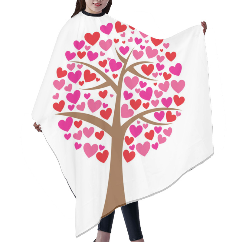 Personality  Tree Hearts Love Romantic Icon Hair Cutting Cape