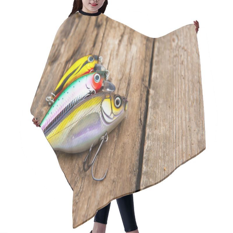 Personality  Fishing Lures Hair Cutting Cape