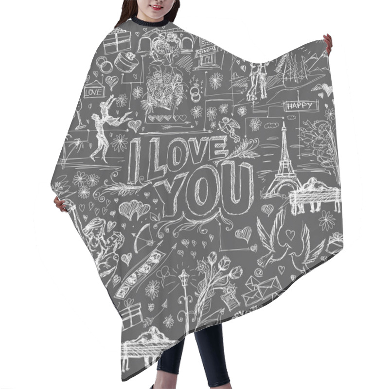 Personality  Love Story Elements Hair Cutting Cape