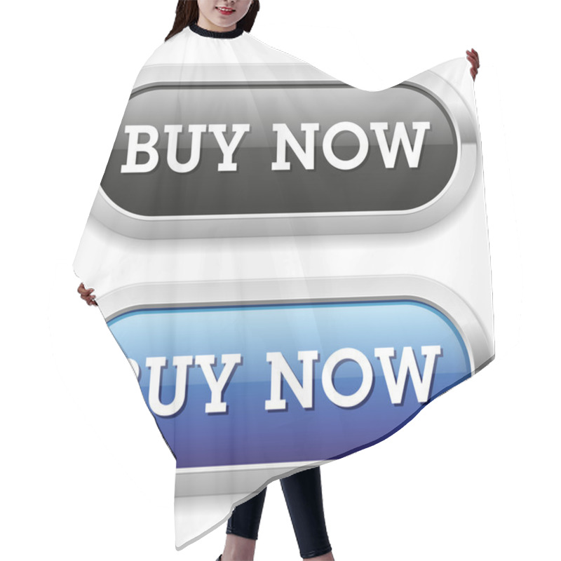 Personality  Long Buy Now Buttons Hair Cutting Cape