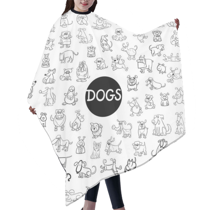 Personality  Dog Characters Big Set Hair Cutting Cape