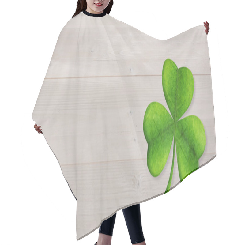 Personality  Composite Image Of Shamrock Hair Cutting Cape