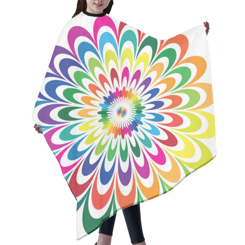 Personality  Abstract Flowers Illustrations Hair Cutting Cape