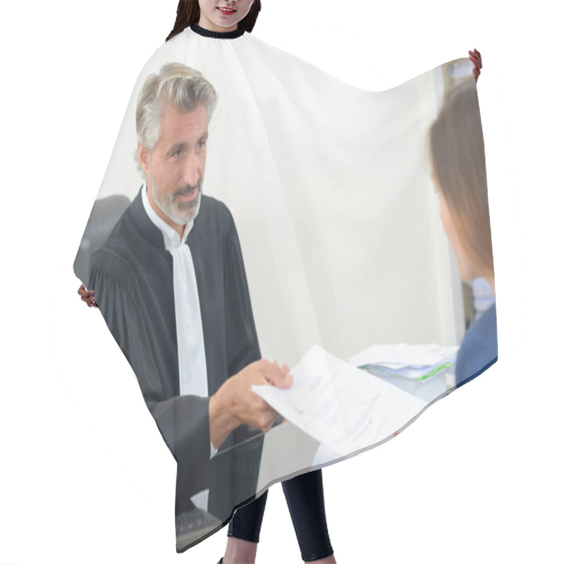 Personality  Giving The Case File Hair Cutting Cape