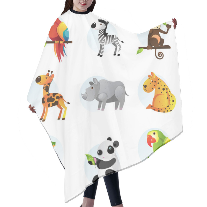 Personality  Different Bright Animals Hair Cutting Cape