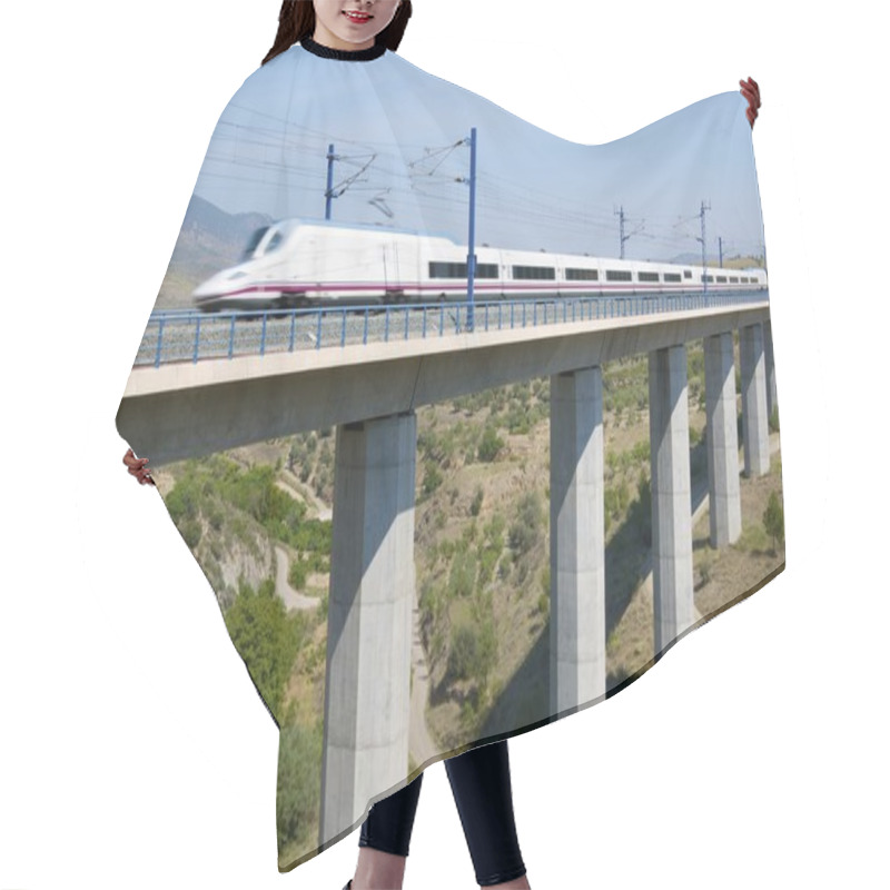 Personality  High-speed Train Hair Cutting Cape