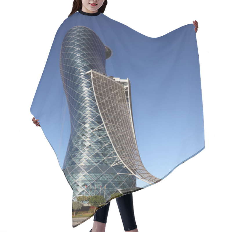 Personality  The Capital Gate Building In Abu Dhabi, United Arab Emirates Hair Cutting Cape