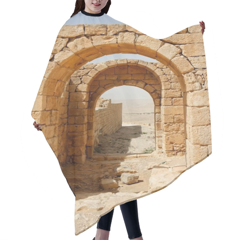 Personality  Converging Ancient Stone Arches Hair Cutting Cape