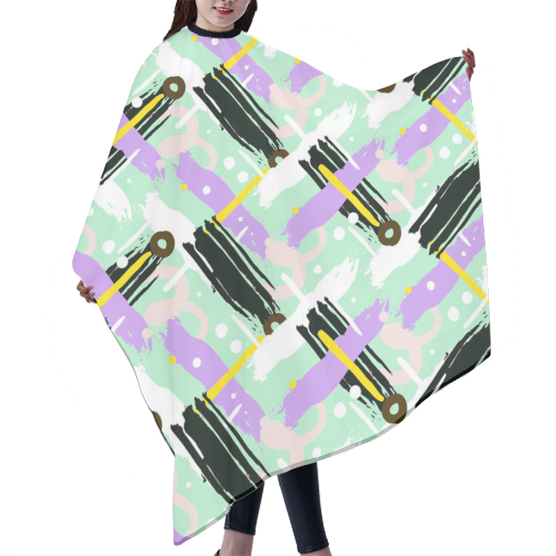 Personality  Abstract Seamless Pattern Hair Cutting Cape