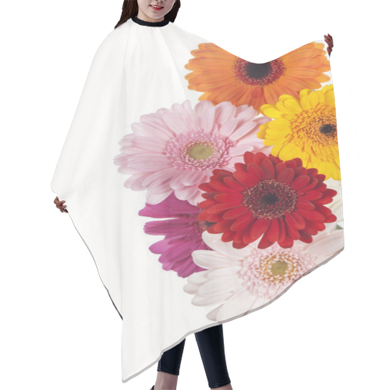 Personality  Daisy Flower Gerbera Bouquet Hair Cutting Cape