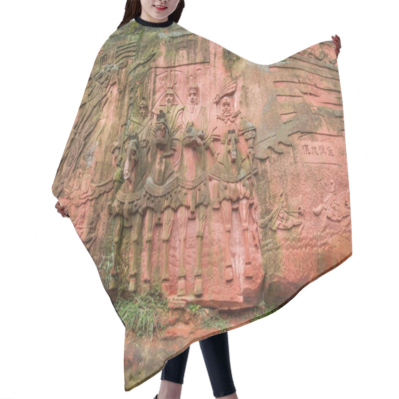 Personality  Sichuan Shannan Bamboo Sea Area Thirty - Six Large Stone Carving Hair Cutting Cape