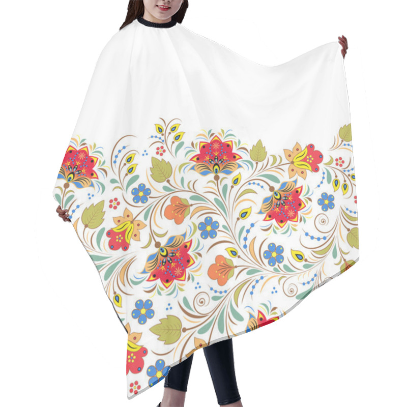 Personality  Floral Vector Pattern Hair Cutting Cape