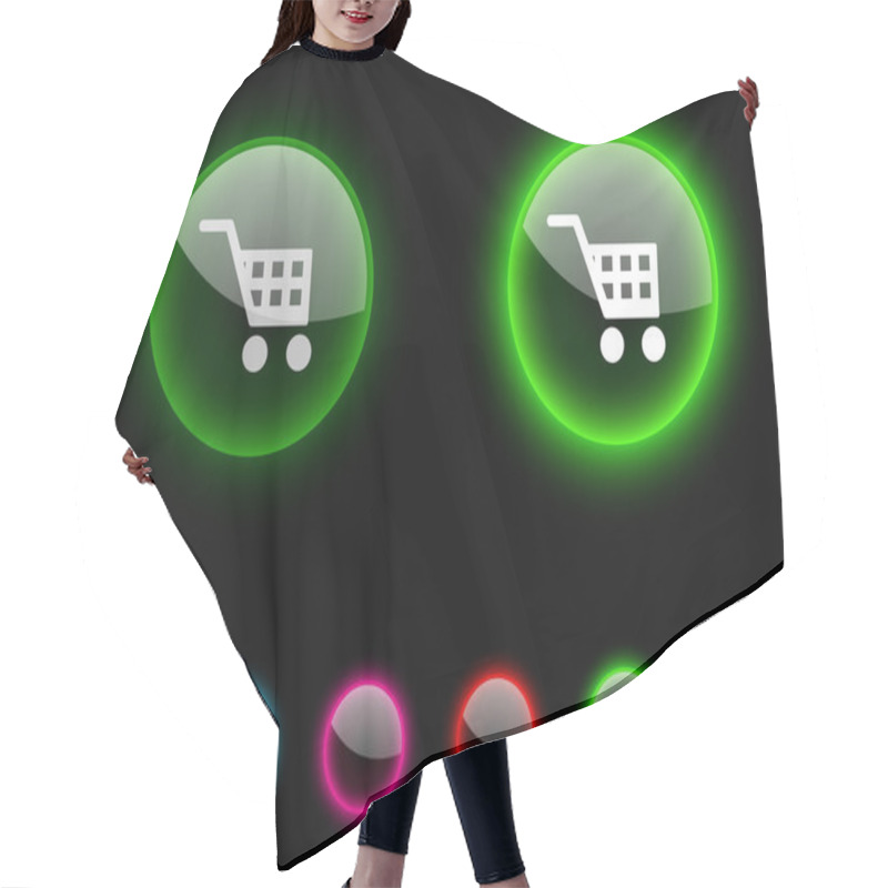 Personality  Buy Button. Hair Cutting Cape