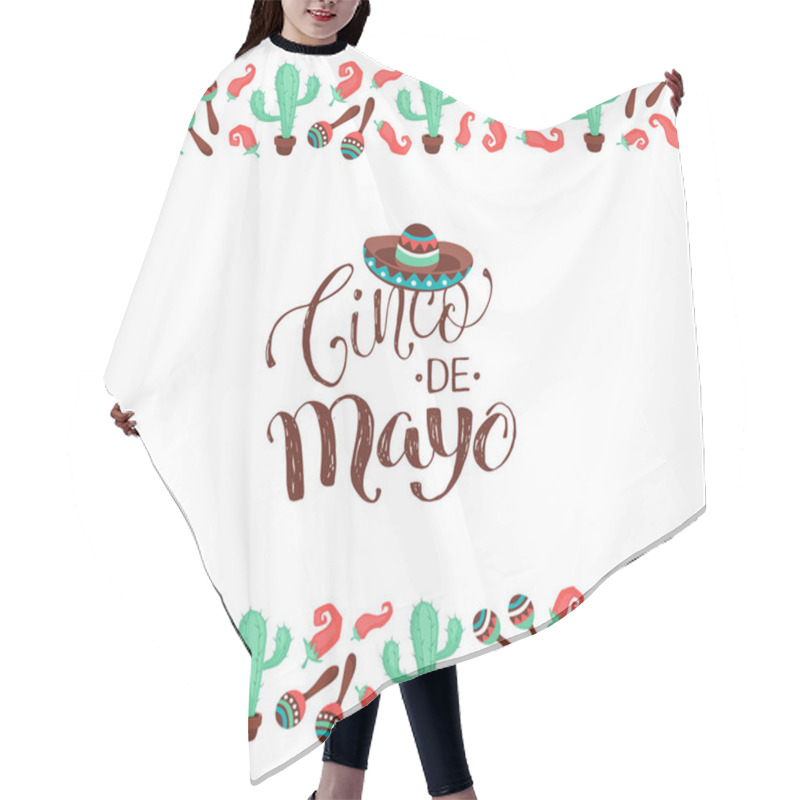 Personality  Cinco De Mayo Poster Hair Cutting Cape