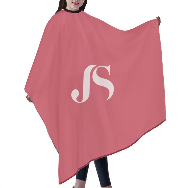 Personality  J & S Joint Letters Logo  Hair Cutting Cape