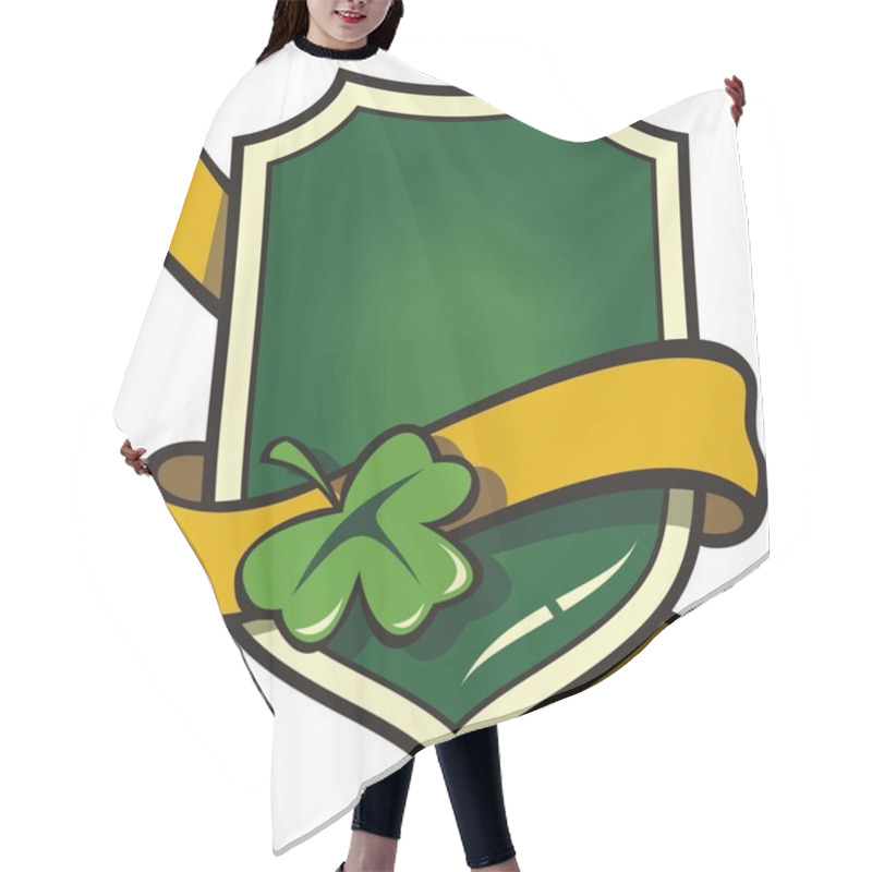 Personality  Signboard With Ribbon In Irish Style Hair Cutting Cape