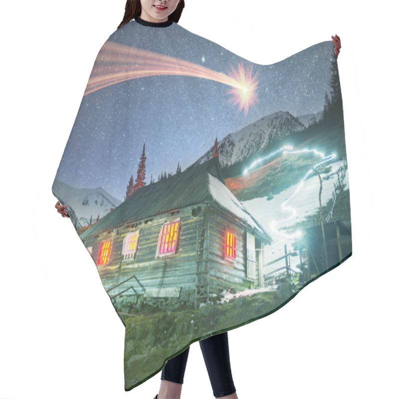 Personality  Magic House In Mountains Hair Cutting Cape