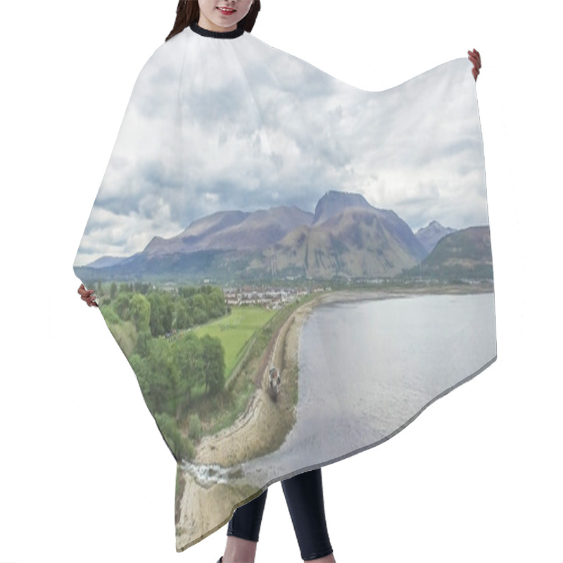 Personality  Aerial View Of The Abandoned Ship Wreck In Fort William With Ben Nevis In The Background Hair Cutting Cape