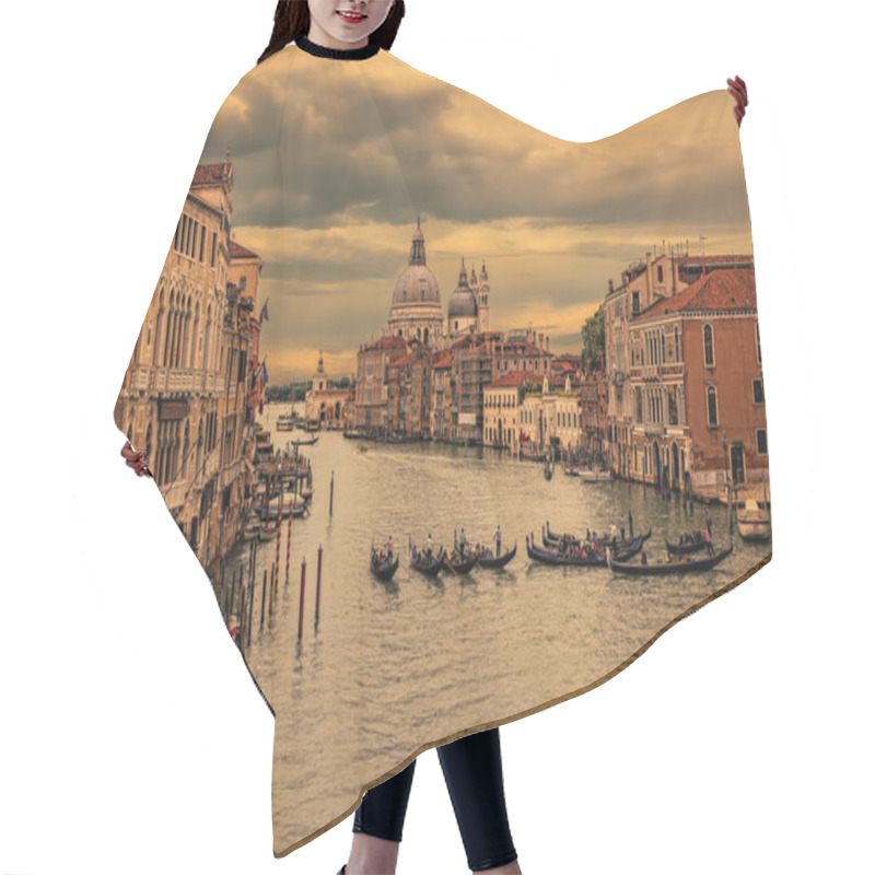 Personality  Grand Canal In Venice At Sunset Hair Cutting Cape