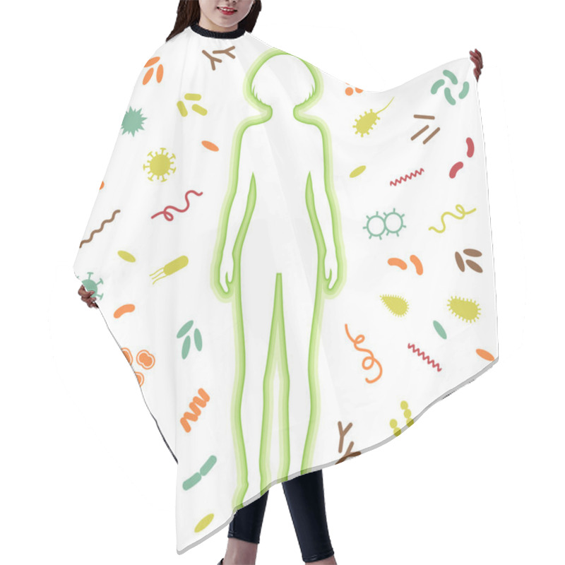 Personality  immune protection system hair cutting cape