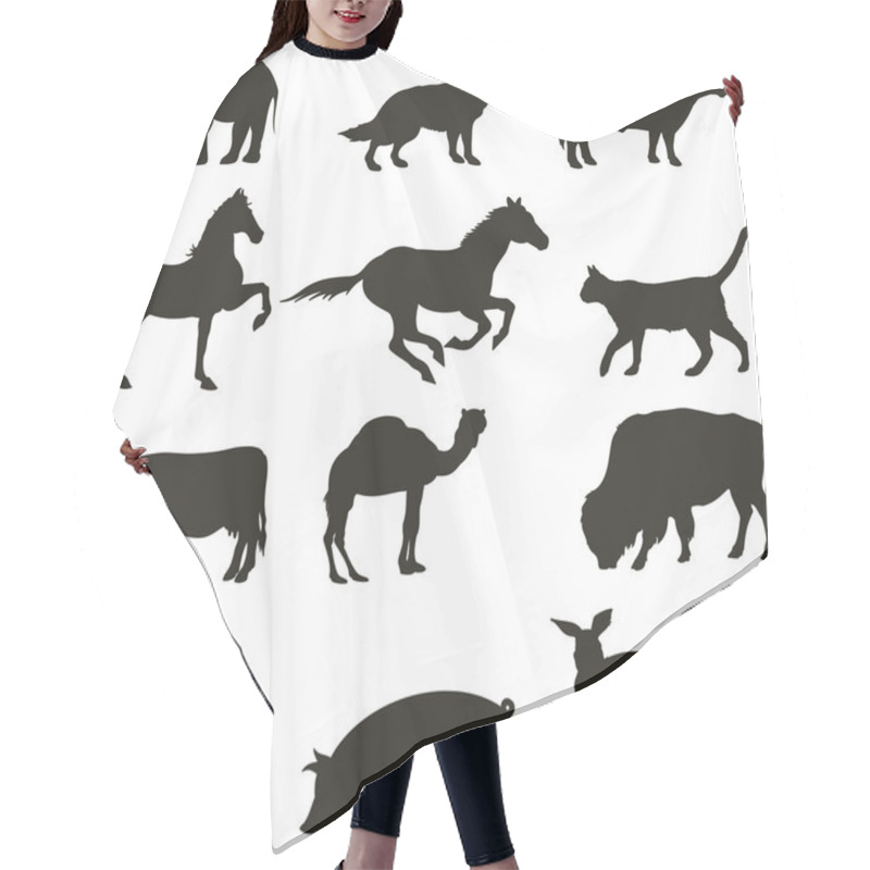 Personality  Vector Animals Hair Cutting Cape