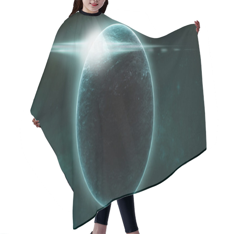 Personality  Planets On A Starry Background Hair Cutting Cape