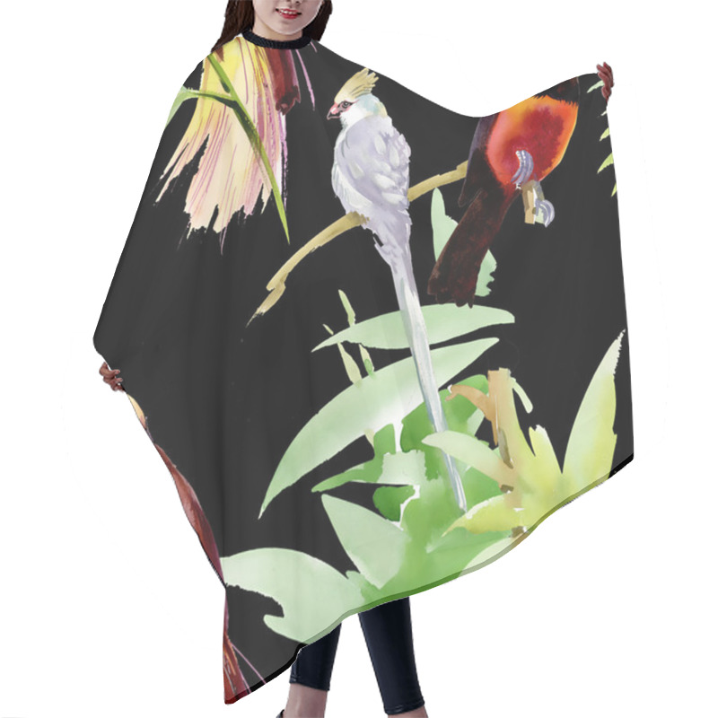 Personality  Exotic Birds Hair Cutting Cape