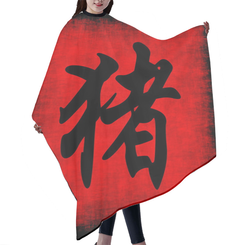 Personality  Pig Chinese Zodiac Hair Cutting Cape