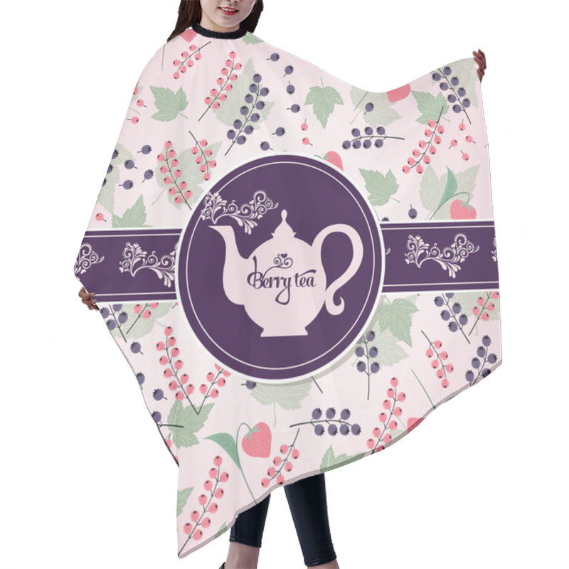 Personality  Berry Pattern Hair Cutting Cape