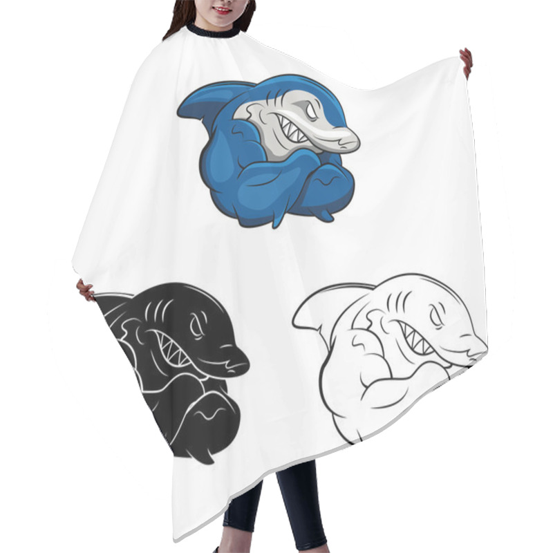 Personality  Sharks Strong Collection Hair Cutting Cape