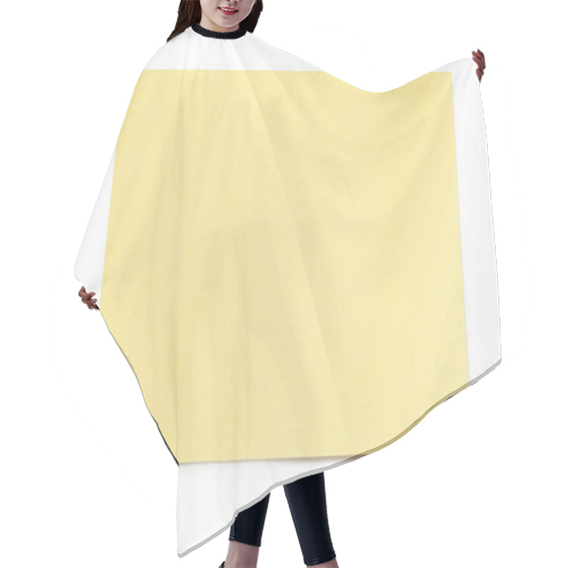 Personality  Yellow Note Paper Hair Cutting Cape