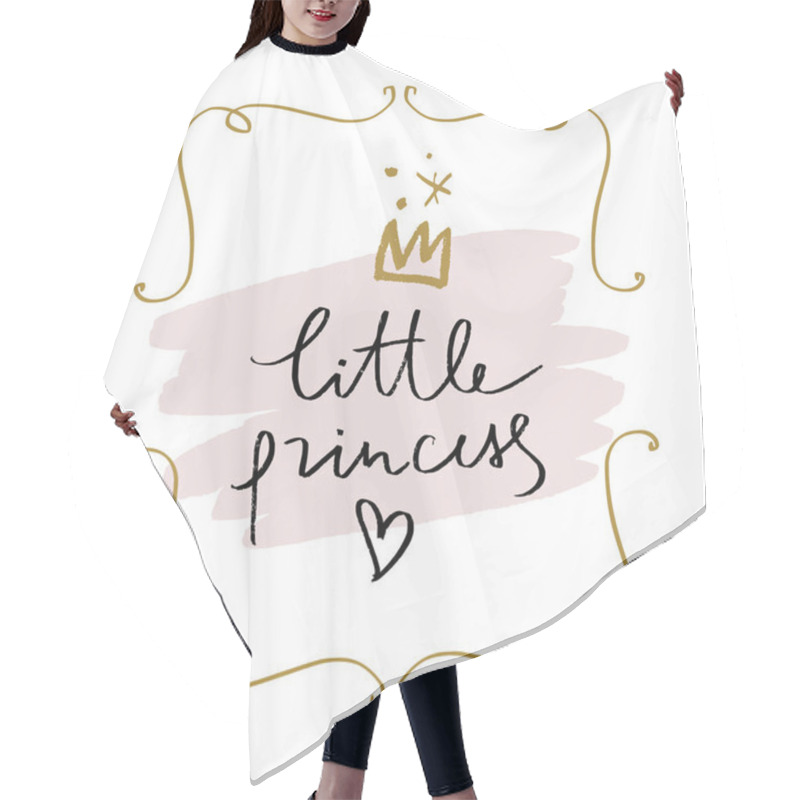 Personality  Nursery Lettering Poster And Postcard. Vector, Clipart Hair Cutting Cape