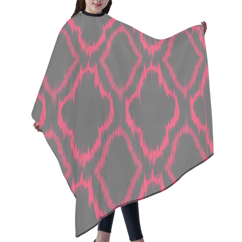 Personality  Ikat Seamless Pattern Design Hair Cutting Cape