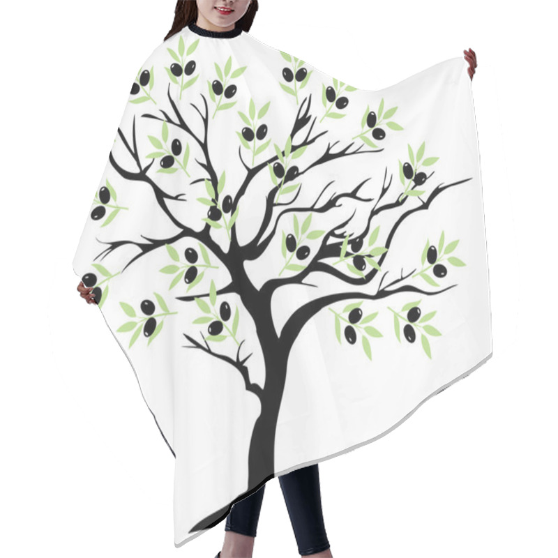 Personality  Olive Tree Vector Hair Cutting Cape