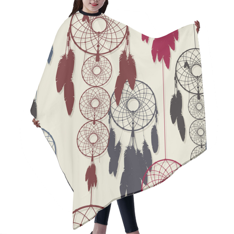 Personality  Dreamcatcher Seamless Hair Cutting Cape