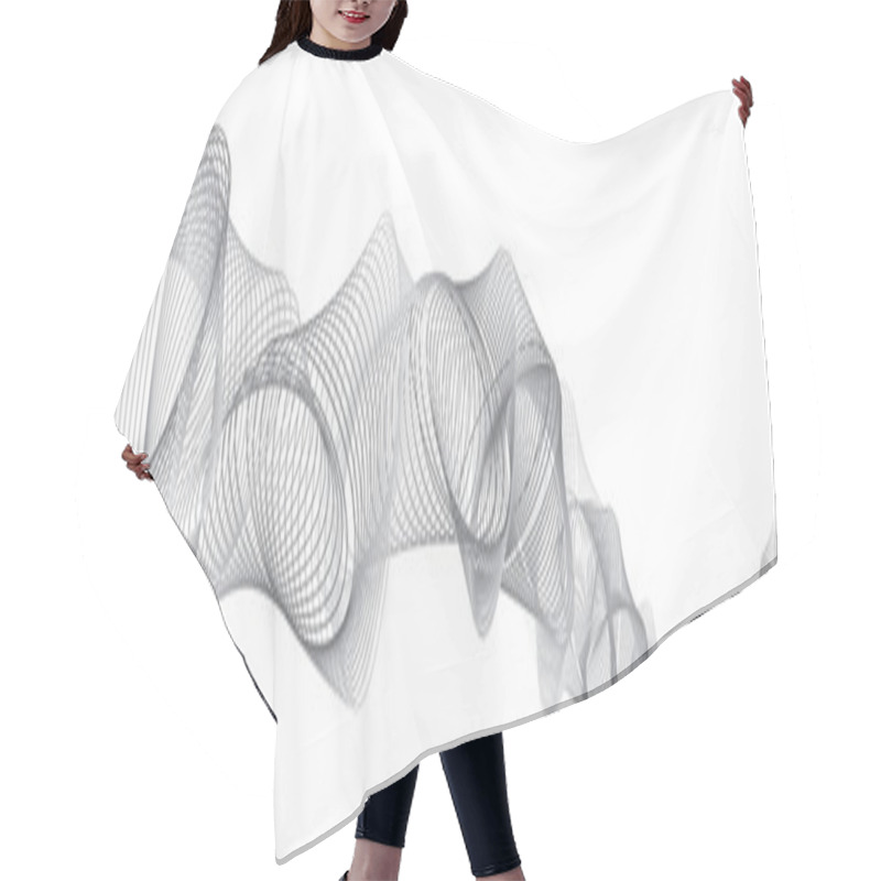 Personality  Swirling Lines Hair Cutting Cape