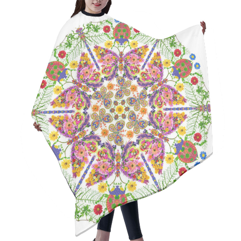 Personality  Insects Mandala  Hair Cutting Cape