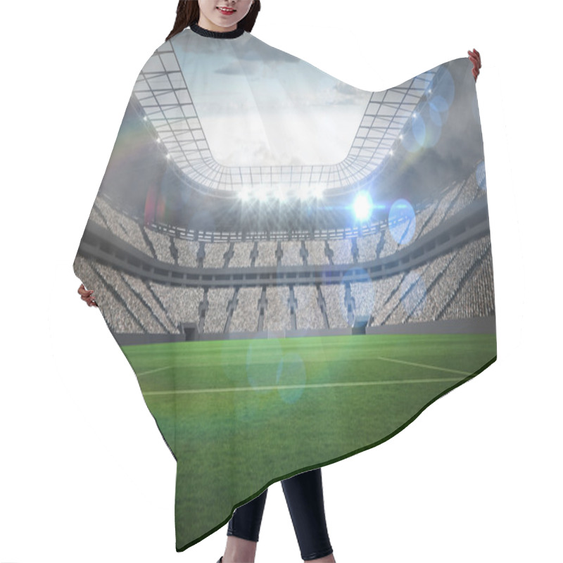 Personality  Large Football Stadium With Lights Hair Cutting Cape