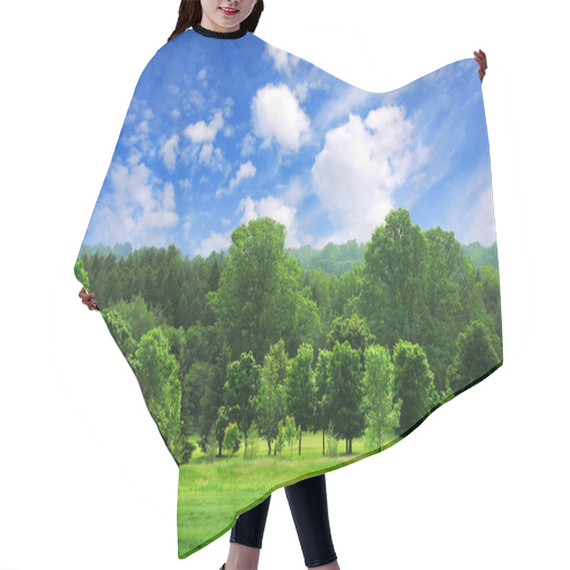 Personality  Green Forest Hair Cutting Cape